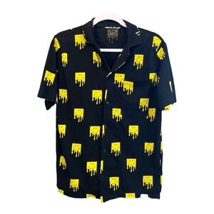 Zara x Smiley Men's Melted Cheese Smile Print Shirt Medium EF2